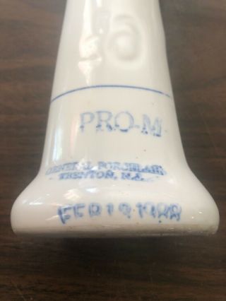 Vintage Ceramic Hand General Porcelain Glove Mold Trenton NJ sz 6 1/2 - 2/18/1988 2