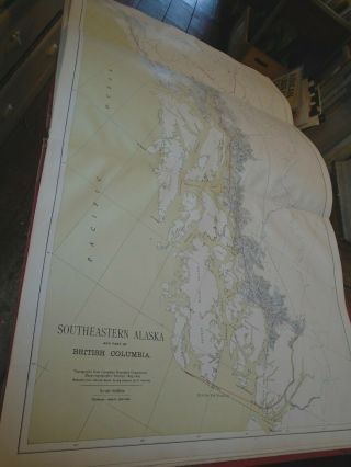 Rare Large Folio Alaska Boundary Atlas The British Case 37 Huge Maps