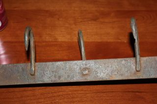 Antique Primitive Wrought Iron Hanging Meat Rack Hook Butcher 12