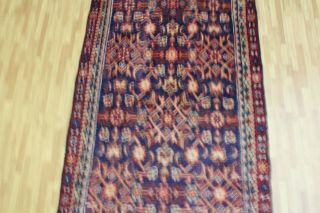 A BRILLIANT OLD HANDMADE HAMEDAN ORIENTAL RUNNER (287 x 90 cm) 5