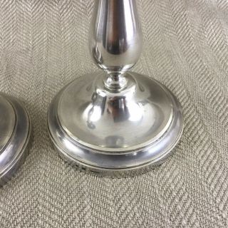 Christofle Silverplate Candlesticks Candle Sticks Antique French Pair 8