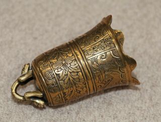 Antique Chinese bronze carved Dragon Bell,  Xuande mark,  19th Century,  QING. 5