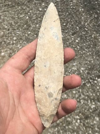 Rare Mayan Biface Blade 6 1/2” Long Killer Pre Columbian Arrowhead