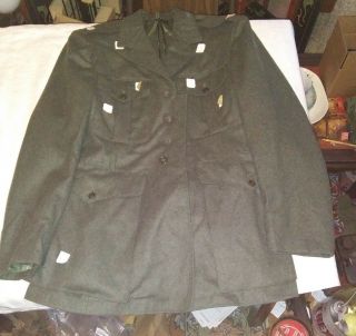 1951 - 52 Korean War Us Military Usmc Jacket With Laundry Tags 38r