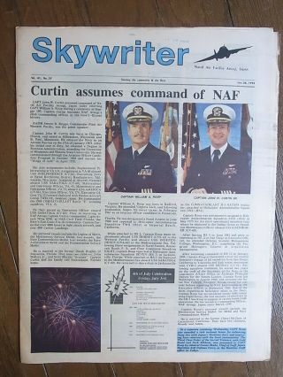 Naf Atsugi Newspaper Skywriter Jun.  26,  1992