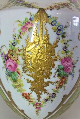 Antique French Sevres Porcelain Lidded Urn for Restoration 4