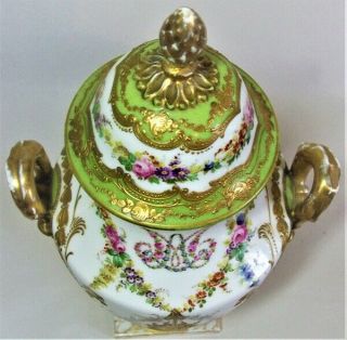 Antique French Sevres Porcelain Lidded Urn for Restoration 6