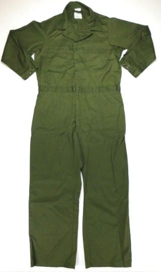 Usn Us Navy Military Propper Poly/cotton Green Work Utility Coveralls 48 Regular