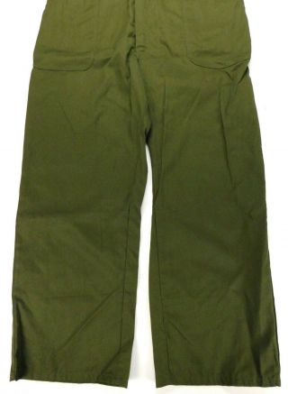 USN US Navy Military Propper Poly/Cotton Green Work Utility Coveralls 48 Regular 2