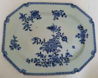 Magnificent Very Large Antique Chinese Blue&white Porcelain 18th C Plate/dish 2