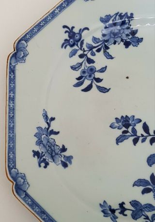 MAGNIFICENT VERY LARGE ANTIQUE CHINESE BLUE&WHITE PORCELAIN 18th C PLATE/DISH 2 4