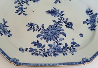 MAGNIFICENT VERY LARGE ANTIQUE CHINESE BLUE&WHITE PORCELAIN 18th C PLATE/DISH 2 5