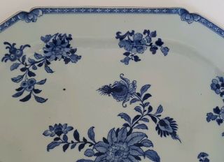 MAGNIFICENT VERY LARGE ANTIQUE CHINESE BLUE&WHITE PORCELAIN 18th C PLATE/DISH 2 6