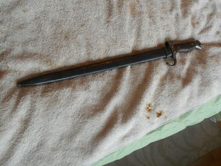 French Model 1892 Berthier Bayonet W Scabbard 1st Pattern Wood Handle,  Bayonette