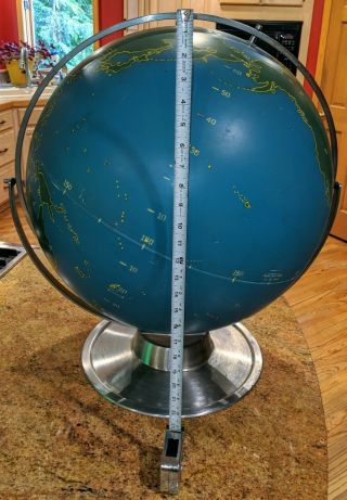 Vintage WWII Military Aviation AIR FORCE World Globe Denoyer Geppert Industrial 10