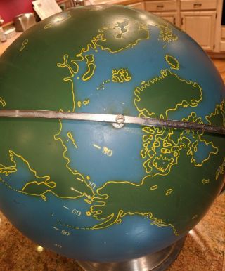 Vintage WWII Military Aviation AIR FORCE World Globe Denoyer Geppert Industrial 9