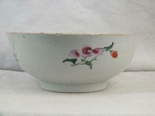 EARLY 18TH C CHINESE PORCELAIN FAMILLE ROSE FLORAL BOWL 3