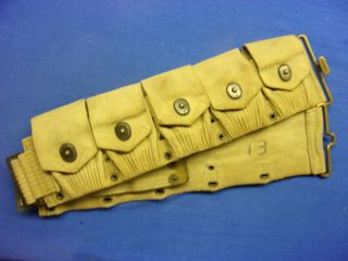 WWI US M1910 MILLS CARTRIDGE BELT 2