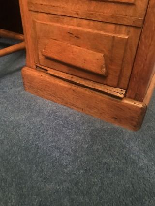 Antique Oak Roll Top Desk 11