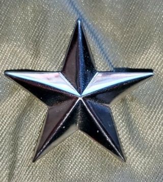 Korean War Era Usmc Brigadier General 1 Star Collar Insignia Sterling N.  S.  Meyer