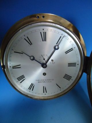 Vintage Chelsea Marine clock w/ 8 