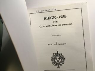 Campaign Against Niagara Siege 1759 Dunnigan 1996 edition vg 12