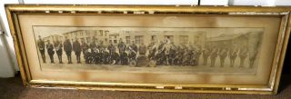 Antique Wwi Era,  Panoramic Photograph,  1st National Army Band,  304th,  Cirkut