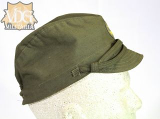 WW2 Japanese Naval Officers Green Field Cap - Well Marked 5