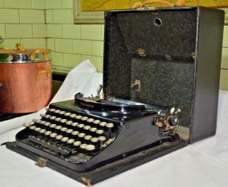Antique Remington Standard Visible Writer/typewriter,  W/ Case