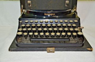 ANTIQUE REMINGTON STANDARD VISIBLE WRITER/TYPEWRITER,  w/ Case 3