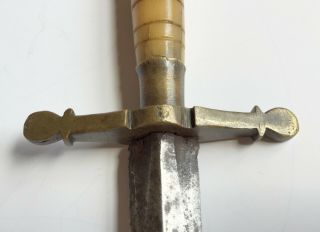 Early American or European Naval dirk US navy dagger sword knife 12