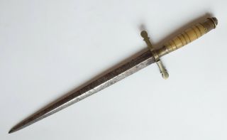 Early American Or European Naval Dirk Us Navy Dagger Sword Knife