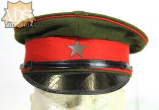 WW2 Japanese Officers Visor with Army Helmet Star Device 2