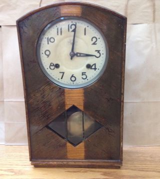 Wall Clock Vintage Japanese Trade Mark S Wood 1930 