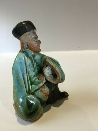 PAIR rare Ming dynasty Chinese Antique Shekwan miniature figures Bonsai 5