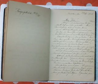German WW1 Soldiers War Poem Diary 1914 - 1917 2