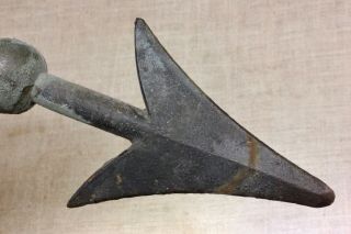 17” Weather vane KRETZER ST LOUIS arrow old vintage BRASS Tail needs repaired 9