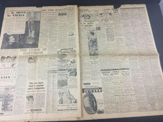 NEWS CHRONICLE Overseas Newspaper Korea Korean WAR STOPS TODAY July 27th 1953 6