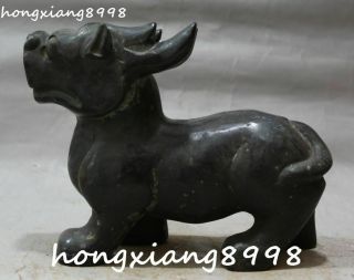 Chinese Hongshan Culture Old Jade Kylin Kirin Chi - Lin Kilin Qilin Unicorn Statue