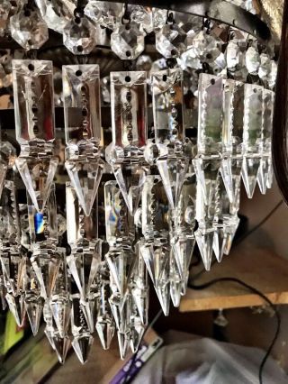 Antique French/Italian Empire crystal Chandelier 6