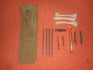 U.  S.  Army :1944 Wwii Khaki Case,  Cleaning Rod,  M1 1944 (8 Items)
