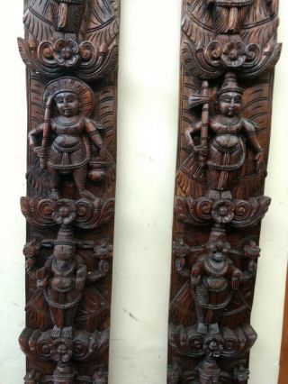 Hindu God Vishnu Avatar Dashavatar Wall Vertical Panel Pair panel Statue Decor 7
