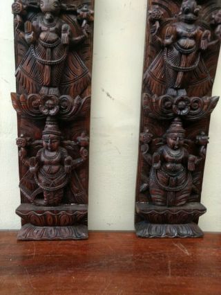 Hindu God Vishnu Avatar Dashavatar Wall Vertical Panel Pair panel Statue Decor 8