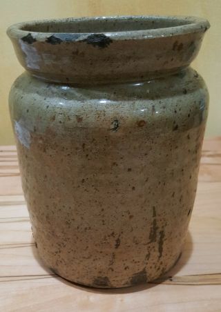 Edgefield pottery Southern stoneware crock 6