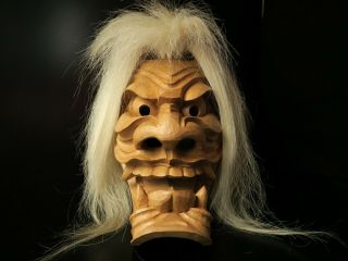 Japanese Eho Nakamura BURYU mask noh kyougen kagura demon mask bugaku 2