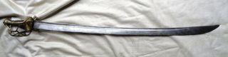 C.  1750 Antique German Swiss Sword Dragoon Sabre Grenadier Hanger