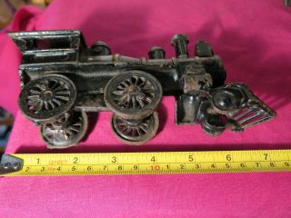 antique 1905 vintage Dent 5 piece floor cast iron train w/ coal car coach RARE 7