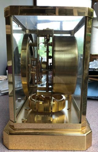 Vintage Atmos LeCoultre Mantel Clock Perpetual Motion 15 Jewels - For Repair 5