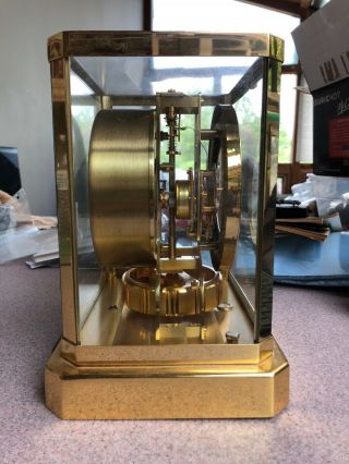 Vintage Atmos LeCoultre Mantel Clock Perpetual Motion 15 Jewels - For Repair 7