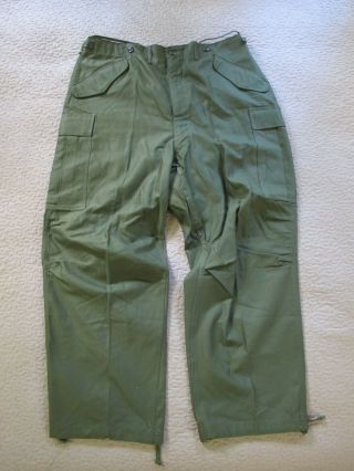 Barely Vintage 1952 Korean War Us Army Field Trousers Pants M - 1951; Large